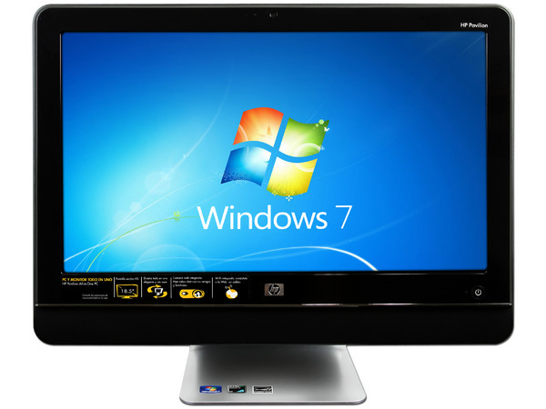 Computadora HP Pavilion All-in-One MS230la,
Procesador AMD Athlon II X2 250u (1.6GHz),
Memoria 2GB DDR3, D.D. de 640GB SATA II,
Webcam, Red 10/100 BaseT ,
Windows 7 Home Basic (64Bits),
Monitor LCD Wide de 18.5