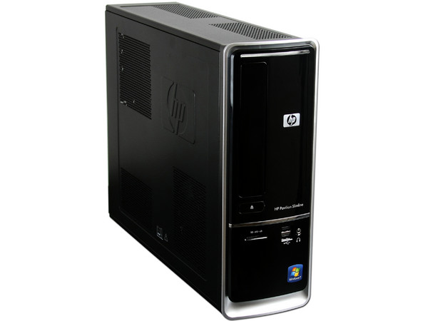 Mini Computadora HP Pavilion Slimline s5510la,
Procesador AMD Athlon II X2 215 (2.7 MHz),
Memoria 4 GB DDR3 ,
D.D. de 640GB SATA, DVD±R/RW,
Red, Windows 7 Home Basic 64Bits