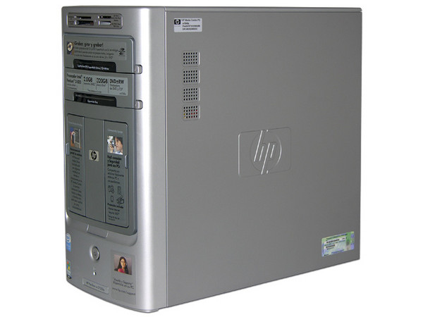 Computadora HP Pavilion w5735la,
Procesador Intel Pentium D 820 (2.8 Ghz),
Memoria 2GB PC2-4200 DDR2,
D.D. de 320 GB, DVD±R/RW/ LightScribe,
Red, Módem, Windows Vista Home Basic,
No Incluye Monitor