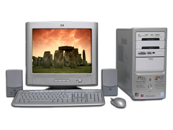 Computadora HP Pavilion a1300LA,
Procesador Intel Celeron D 346 (3.06 GHz),
Memoria 256MB PC2-4200 DDR 2,
D.D. de 80 GB, Unidad DVD±RW (16X),
Monitor de 17