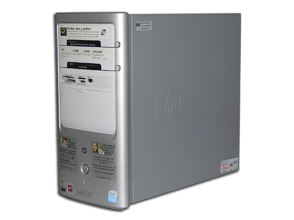 Computadora HP Pavilion a1600LA,
Procesador Celeron D 352, 3.2GHz,
Memoria 512MB PC2-4200 DDR2,
D.D. de 160 GB, Super MultiDVD±R/RW/RAM,
Tarjeta de sintonía de TV con Control Remoto,
Red, Módem, Windows XP Home
No Incluye Monitor