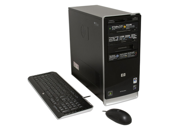 Computadora HP Pavilion PC TV a6410la,
Procesador AMD Phenom X3 8400 de (2.1GHz),
Memoria 2GB PC2-6400 DDR2, Sintonizadora TV,
D.D. de 320GB SATA, SuperMulti DVD±R/RW LightScribe,
Red, Módem, Windows Vista Home Premium,
Monitor LCD w1907 de 19