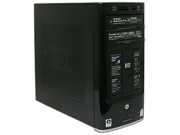 Computadora HP Pavilion Media Center m8050la,
Procesador Intel Core 2 Duo E4300 (1.8Ghz),
Memoria 2 GB (2 x 1024) PC2-4200 DDR2,
D.D. de 500GB SATA, Super Multi DVD±R/RW LightScribe,
Red, Módem, Windows Vista Home Premium.
No Incluye Monitor