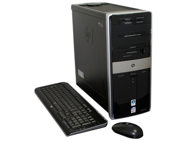 Computadora HP Pavilion Elite m9050la,
Procesador Intel Core 2 Duo E4500 (2.2GHz),
Memoria 2GB PC2-5300 DDR2,
D.D. de 500GB SATA, SuperMulti DVD±R/RW LightScribe,
Red, Módem, Windows Vista Home Premium,
No Incluye Monitor