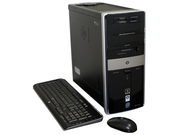 Computadora HP Pavilion Elite m9150la,
Procesador Intel Core 2 Duo E4500 (2.2GHz),
Memoria 2GB PC2-5300 DDR2,
D.D. de 500GB SATA, SuperMulti DVD±R/RW LightScribe,
Red, wireless 802.11b/g , Windows Vista Home Premium,
Monitor LCD W2408H 24