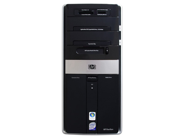Computadora HP Pavilion Elite m9350la,
Procesador Intel Core 2 Quad Q6600 (2.4GHz),
Memoria 4GB PC2-6400 DDR2,
D.D. de 500GB SATA, Super Multi DVD±R/RW,
Red, Wireless 802.11b/g ,Windows Vista Home Premium,
Incluye Monitor LCD 22