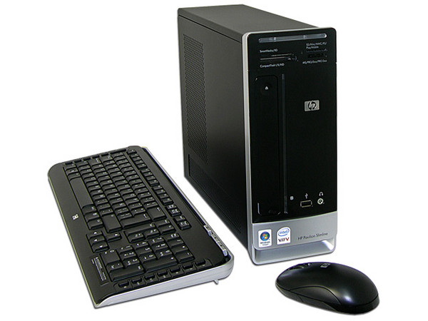 Computadora HP Pavilion Slimline s3040la,
Procesador Intel Core 2 Duo E4300, (1.8GHz),
Memoria 2GB PC2-4200 DDR2,
D.D. de 400 GB SATA, Super Multi DVD±R/RW LightScribe,
Red, Módem, Windows Vista Home Premium,
No Incluye Monitor