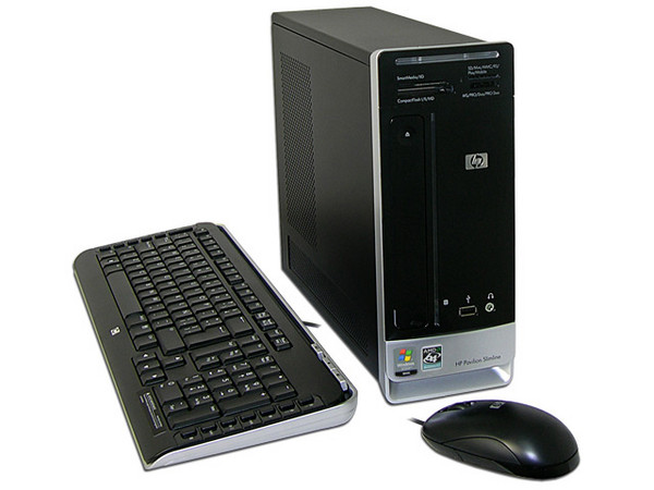 Computadora HP Pavilion Slimline s3210la,
Procesador AMD Athlon 64 X2 DualCore 3600+,
Memoria 1 GB (1x1024) PC2-5300 DDR2,
D.D. de 160GB SATA, Super Multi DVD±R/RW,
Red, Módem 56K, Windows Vista Home Basic,
No Incluye Monitor