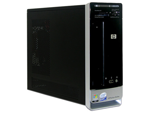 Computadora HP Pavilion Slimline s3220la,
Procesador Intel Core 2 Duo E4500 (2.2Ghz),
Memoria 1 GB (1x1024) PC2-5300 DDR2,
D.D. de 320GB SATA, Super Multi DVD±R/RW,
Red, Módem, Windows Vista Home Basic,
Monitor LCD W1907 19