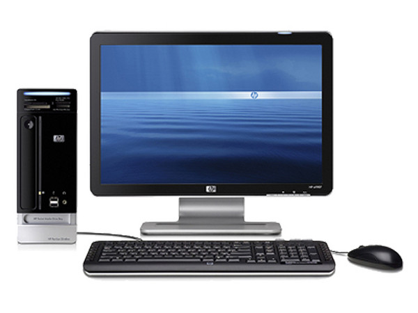 Computadora HP Pavilion Slimline s3710la,
Procesador Intel Pentium Dual-Core E2200 (2.2GHz),
Memoria 3GB PC2-6400 DDR2,
D.D. de 320GB SATA, SuperMulti DVD±R/RW LightScribe,
Red, Módem, Windows Vista Home Basic,
Monitor LCD w1907 de 19