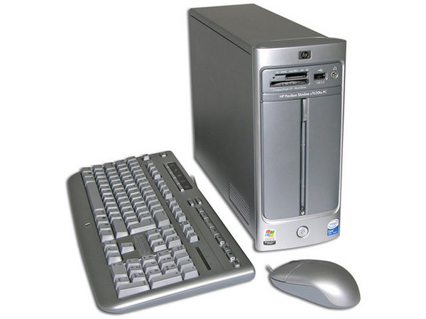 Computadora HP Pavilion Slimline s7620la,
Procesador Intel Core Solo T1350 (1.86Ghz),
Memoria 1GB PC2-4200 DDR2,
D.D. de 250 GB, Super Multi DVD±R/RW/RAM,
Red, Módem, Windows XP Home
No incluye Monitor