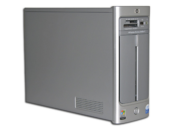Computadora HP Pavilion Slimline s7640la,
Procesador Intel Core Duo T2050 (1.6Ghz),
Memoria 1GB PC2-4200 DDR2,
D.D. de 250 GB, Super Multi DVD±R/RW/RAM,
Red, Módem, Windows XP Media Center Edition.
No Incluye Monitor
