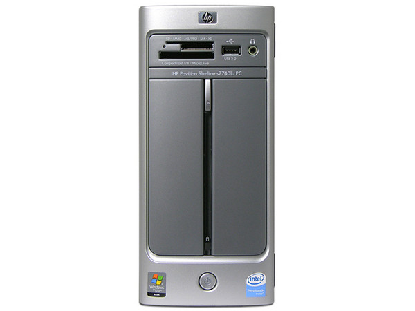 Computadora HP Pavilion Slimline s7740la,
Procesador Intel Pentium Core Duo T2060 (1.6Ghz),
Memoria 2 GB PC2-4200 DDR2,
D.D. de 320GB, Super Multi DVD±R/RW/LightScribe,
Red, Módem, Windows Vista Home Basic.
Incluye Monitor LCD 15