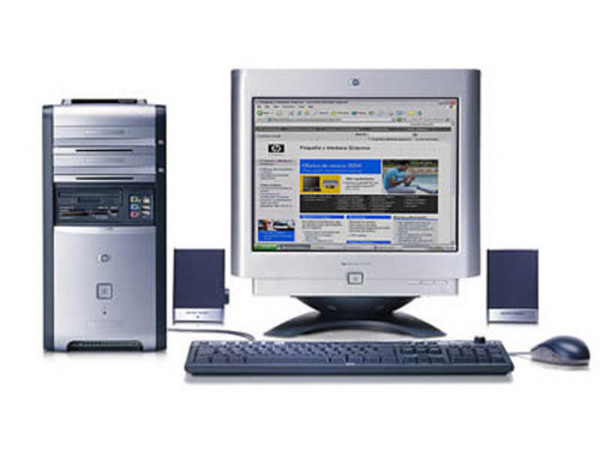 Computadora HP Pavilion t725,
Procesador Intel Pentium 4 de 2.8 GHz,
Memoria de 256MB PC2100/266 DDR,
D.D. de 80 GB, CD-RW de (48X), DVD-Rom (16X),
Monitor de 17 Pulg, Red, Modem, Windows XP Home SP2
