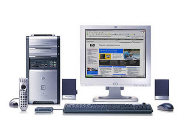 Computadora HP Pavilion t730m,
Procesador Intel Pentium 4 de 3.0 HT GHz,
Memoria de 512MB PC3200 DDR 400MHz,
D.D. de 160 GB, Quemador de DVDs,
Monitor de 17 Pulg, Red, Modem, Windows XP Home SP2