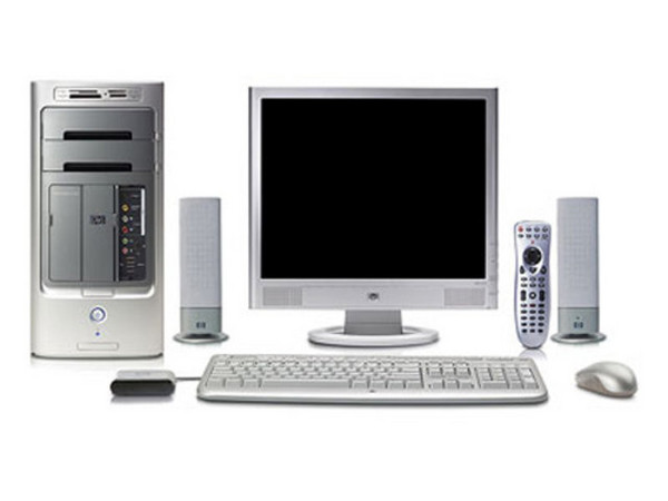 Computadora HP Pavilion w5040LA,
Procesador Intel Pentium 4 520J HT de 2.80 GHz,
Memoria 512MB PC2700 DDR Dual Channel,
D.D. de 160 GB, Unidad CD-ROM (48x), DVD+RW/+R,
Tarjeta de sintonía de TV con Control Remoto,
Monitor de 17Pulg, Red, Módem, Wind