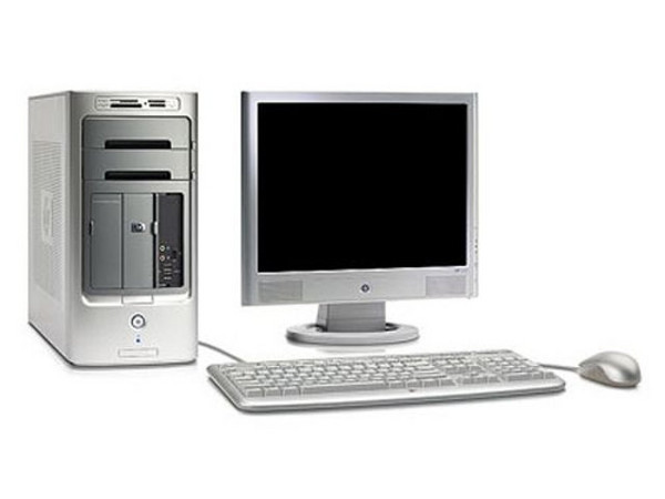 Computadora HP Pavilion w5320la,
Procesador Intel Pentium 4 517,
Memoria de 1 GB (1 x 1024) PC2-4200 DDR2,
D.D. de 160GB y un HP PMD 160GB, Unidad DVD±RW,
Monitor de 15