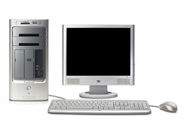 Computadora HP Pavilion w5510la,
Procesador AMD Athlon 64 3500+ de 2.2Ghz,
Memoria 1GB PC-3200 DDR,
D.D. de 200 GB, DVD±RW/±R Doble Capa,
Monitor HP de 15Pulg., Red, Módem,
Windows XP Home SP2