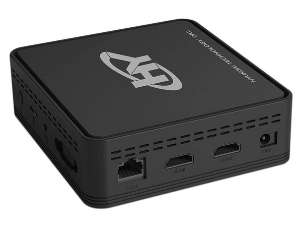 Mini PC Hyundai,
Procesador Intel Celeron N4020,
Memoria de 4GB, SSD de 128GB,
Video UHD Graphics,
S.O. Windows 11 Home S (64 Bits).