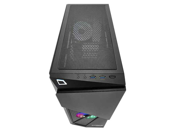 PC de Escritorio Hyundai,
Procesador AMD Ryzen 3 PRO 4350G (hasta 4.0 GHz),
Memoria de 16GB DDR4,
SSD de 480GB,
Video Radeon Graphics,
S.O. Windows 10 Trial.