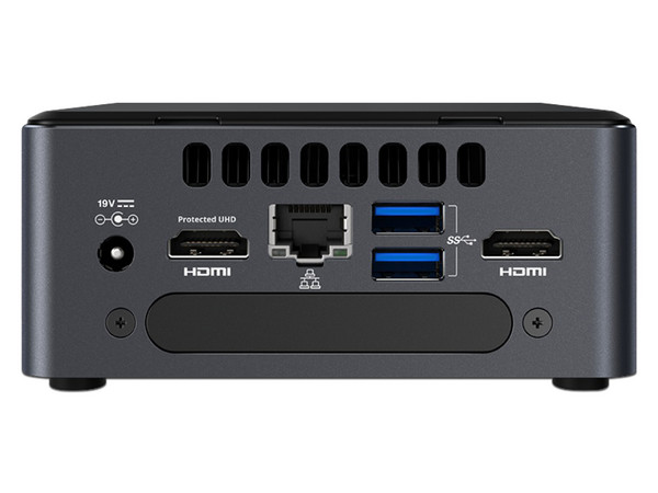 Desktop Intel NUC 7,
Procesador Intel Core i3 7100U (2.40 GHz),
Memoria de 4GB DDR4,
Disco Duro de 1TB,
Video HD Graphics 620,
S.O. Windows 10 Pro (64 Bits)