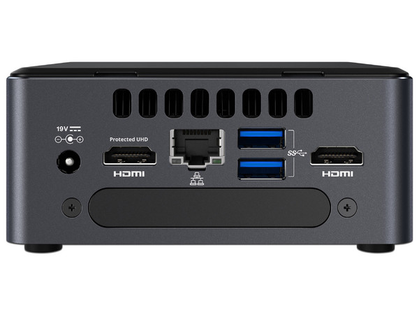 Mini Computadora Intel NUC BOXNUC7I3BNH,
Procesador Intel Core i5-7100U (hasta 3.5 GHz),
Soporta hasta 32 GB SODIMM DDR4, Soporta D.D. de 2.5