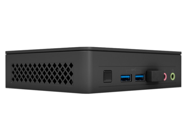 Mini PC de Escritorio Intel Nuc 11 Essential,
Procesador Intel Celeron N5105 (hasta 2.9GHz),
Soporta Memorias DDR4 (No incluido),
Soporta SSD M.2 (No incluido),
Video UHD Graphics,
Soporta Windows 11 (No incluido).