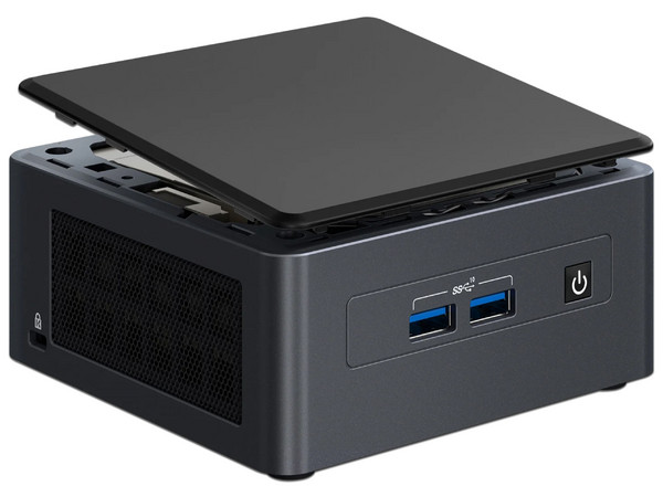 Mini PC de Escritorio Intel NUC Kit,
Procesador Intel Core i3 1115G4 (hasta 4.10 GHz),
Soporta hasta 2 x DDR4 3200 MHz (No incluido), 
Soporta DD de 2.5