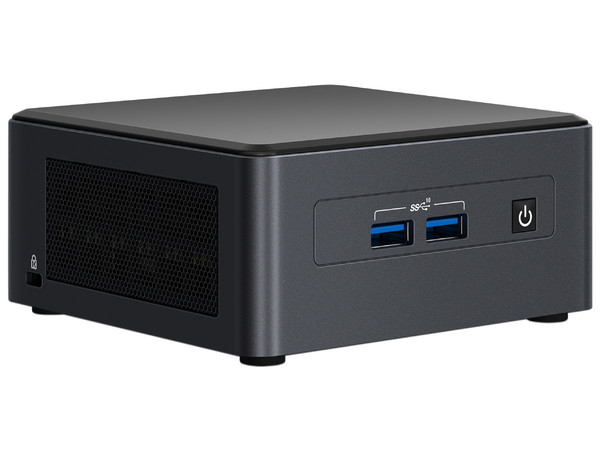 Mini PC de Escritorio Intel NUC Kit,
Procesador Intel Core i3 1115G4 (hasta 4.10 GHz),
Soporta hasta 2 x DDR4 3200 MHz (No incluido), 
Soporta DD de 2.5
