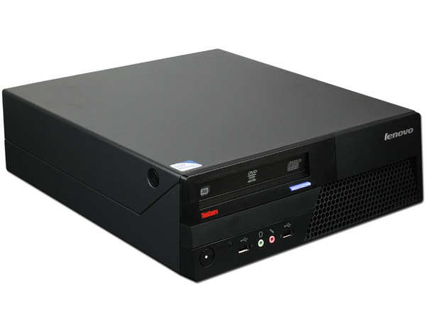 Computadora Lenovo ThinkCentre M58e SFF,
Procesador Intel Pentium DC E5300 (2.6Ghz),
Memoria de 2GB DDR2 800MHz,
D.D. de 320GB, SuperMulti DVD±R/RW,
Red, Windows XP Profesional (SP3),
No Incluye Monitor.