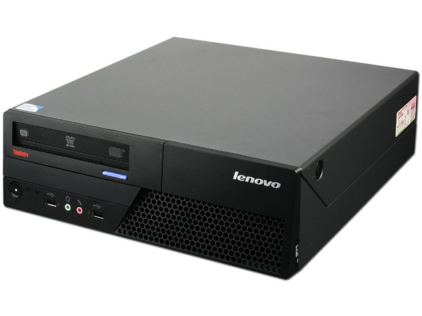 Computadora Lenovo ThinkCentre M58e SFF,
Procesador Intel Pentium DC E5300 (2.6Ghz),
Memoria de 2GB DDR2 800MHz,
D.D. de 320GB, SuperMulti DVD±R/RW,
Red, Windows XP Profesional (SP3),
No Incluye Monitor.