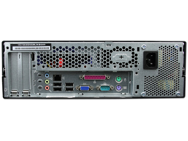 Computadora Lenovo ThinkCentre M58e SFF,
Procesador Intel Pentium DC E5300 (2.6Ghz),
Memoria de 2GB DDR2 800MHz,
D.D. de 320GB, SuperMulti DVD±R/RW,
Red, Windows XP Profesional (SP3),
No Incluye Monitor.