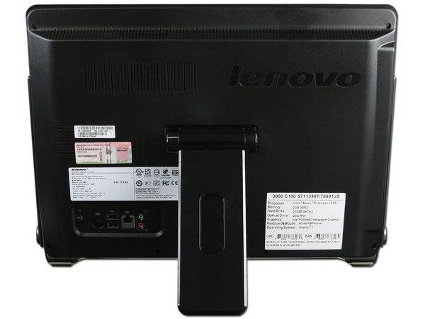 Computadora Monitor Lenovo All in One Desktop,
Procesador Intel Atom 330 (1.6 MHz),
Memoria 2GB DDR2, D.D. de 320GB SATA,
Webcam 1.3M, Red,
Windows 7 Home Basic,
Monitor LCD Wide de 18.5