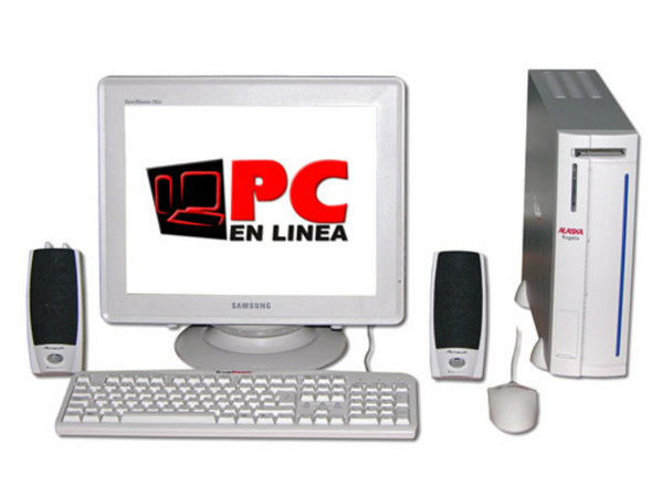 Computadora PC en Línea,
Procesador Intel Pentium 4 a 2.0GHZ,
256Mb en RAM, D.D. 80GB, CD-RW 52x32X52,
Monitor 17pds SVGA, Floppy, Modem56k, Red 10/100,
Video 3D, Bocinas, Teclado y Mouse.