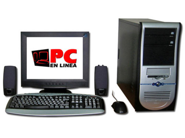 Computadora PC en Línea Pentium IV LCD Color Negra,
Procesador Intel Pentium IV a 2.6 Ghz,
512Mb en RAM, D.D. 80GB, Quemador de DVDs,
Monitor LCD 15pds, Modem56k, Red 10/100,
Video 3D, Bocinas, Teclado y Mouse.