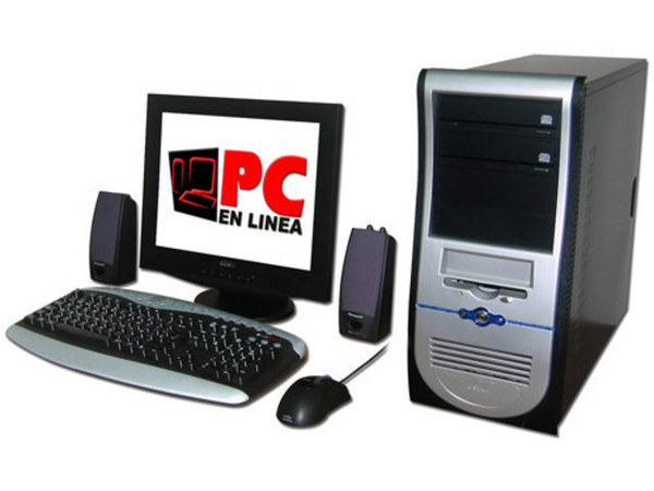 Computadora PC en Línea Pentium IV LCD Color Negra,
Procesador Intel Pentium IV a 2.6 Ghz,
512Mb en RAM, D.D. 80GB, Quemador de DVDs,
Monitor LCD 15pds, Modem56k, Red 10/100,
Video 3D, Bocinas, Teclado y Mouse.