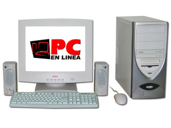 Computadora PC en Línea Pentium IV Prescott,
Procesador Pentium 4 Prescott a 2.8Ghz,
512Mb en RAM, D.D. 80GB, CD-RW 52x32x52x,
Monitor 17pds SVGA, Modem56k, Red 10/100,
Video 3D, Bocinas, Teclado y Mouse.