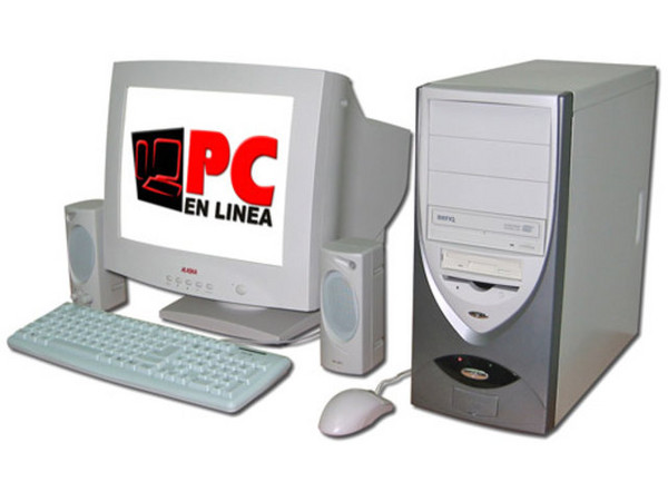 Computadora PC en Línea Pentium IV Prescott,
Procesador Pentium 4 Prescott a 2.8Ghz,
512Mb en RAM, D.D. 80GB, CD-RW 52x32x52x,
Monitor 17pds SVGA, Modem56k, Red 10/100,
Video 3D, Bocinas, Teclado y Mouse.