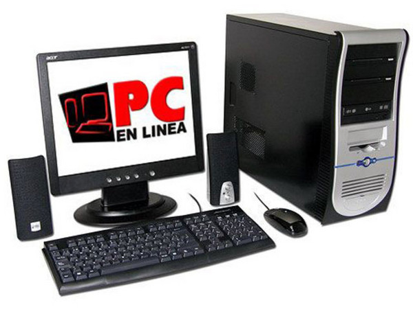 Computadora PC en Línea Pentium IV LCD Color Negra,
Procesador Intel Pentium IV a 3.06Ghz,
256Mb en RAM, D.D. 120GB, Quemador de DVDs,
Monitor LCD 17pds, Modem56k, Red 10/100,
Video 3D, Bocinas, Teclado y Mouse.