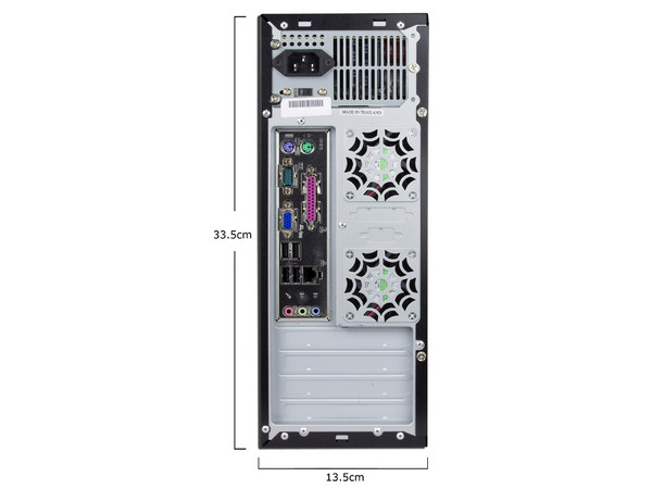 Computadora PC en Línea Micro-ATX ,
Procesador AMD Sempron 140 (2.7GHz),
Memoria de 1GB PC2-5300 DDR2,
D.D. de 160GB, SuperMulti DVD±R/RW,
Monitor LCD AOC de 15.6