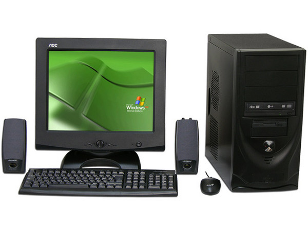 Computadora PC en Línea AMD Athlon LE,
Procesador AMD Athlon 64 LE-1600 a 2.2GHz,
512MB en RAM, D.D. 80GB, DVD±R/RW 18X,
Monitor 17pds SVGA, Red 10/100,
Video 3D, Bocinas, Teclado y Mouse,
Windows XP Home