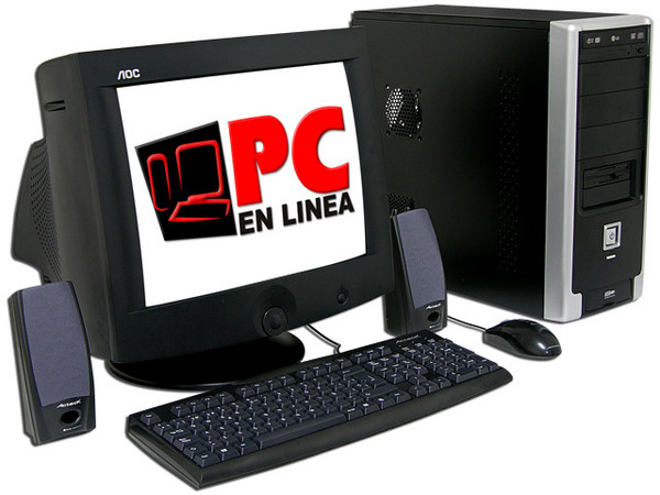 Computadora PC en Línea DC266,
Procesador Intel Celeron D 2.66 Ghz,
512MB en RAM, D.D. 80GB, DVD±R/RW 18X,
Monitor 17pds SVGA, Red 10/100,
Video 3D, Bocinas, Teclado y Mouse.