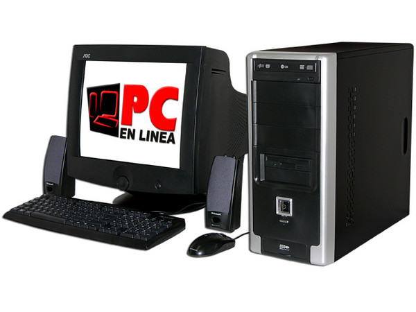 Computadora PC en Línea DC266,
Procesador Intel Celeron D 2.66 Ghz,
512MB en RAM, D.D. 80GB, DVD±R/RW 18X,
Monitor 17pds SVGA, Red 10/100,
Video 3D, Bocinas, Teclado y Mouse.