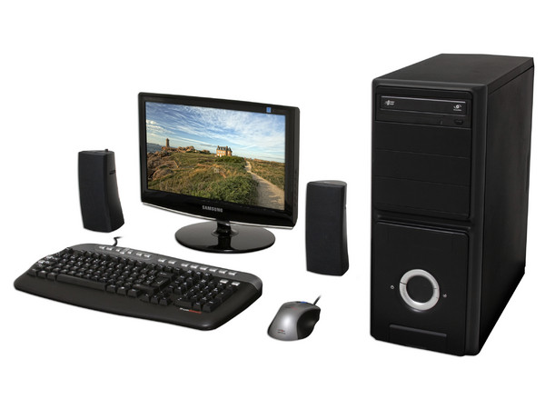 Computadora PC en Línea Athlon,
Procesador AMD Athlon 64 3200+ (2.2GHz),
Memoria de 1GB PC3200 (400Mhz) DDR,
D.D. de 160GB, SuperMulti DVD±R/RW,
Monitor Samsung de 15.6