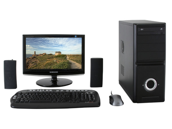 Computadora PC en Línea Athlon,
Procesador AMD Athlon 64 3200+ (2.2GHz),
Memoria de 1GB PC3200 (400Mhz) DDR,
D.D. de 160GB, SuperMulti DVD±R/RW,
Monitor Samsung de 15.6
