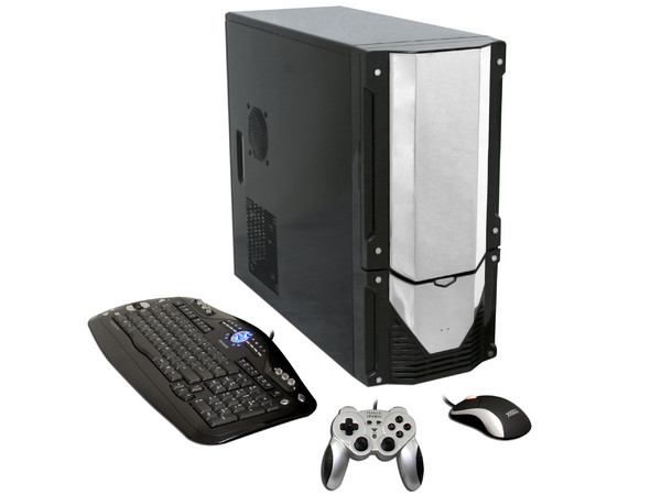 Computadora PC en Línea Gamer Basic,
Procesador AMD Athlon II X2 250, 3.0GHz,
Memoria 2GB DDR2, D.D. 320GB SATA II,
Video NVIDIA GeForce 9600 GT 512MB DDR3,
DVD±R/RW, Teclado, Mouse y Gamepad.