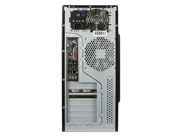 Computadora PC en Línea Gamer Plus Nvidia,
Procesador Intel Core 2 Duo E8400 a 3.0GHz,
Memoria Corsair 4GB 1066MHz DDR2, D.D. 320GB,
Video NVIDIA GeForce GTS250 1GB DDR3,
DVD±R/RW, Teclado y Mouse.