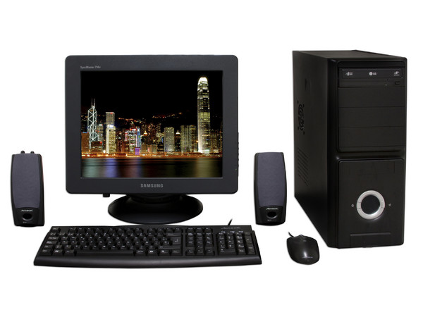Computadora PCEL h430,
Procesador Intel Celeron 430 a 1.8GHz,
Memoria 1GB DDR2, D.D. 80GB, DVD±R/RW 22X,
Monitor CRT 17pds, Red 10/100,
Video, Bocinas, Teclado y Mouse,
No incluye Sistema Operativo