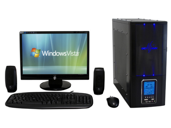 Computadora PCEL g460
Procesador Intel Core 2 Duo E4600 a 2.4GHz,
Memoria 2GB DDR2, D.D. 500GB, DVD±R/RW 20X,
Monitor LCD 19pds, Red 10/100,
Video 9400GT, Bocinas, Teclado y Mouse,
Windows Vista Home Basic