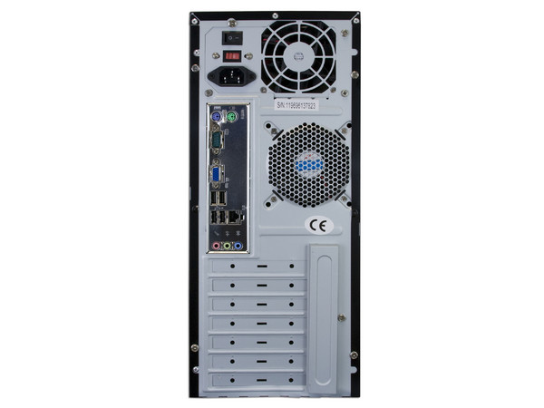 Computadora PCEL h410,
Procesador Intel Celeron 430 a 1.8GHz,
512MB en RAM, D.D. 80GB, DVD±R/RW 18X,
Monitor 17pds SVGA, Red 10/100,
Video 3D, Bocinas, Teclado y Mouse
